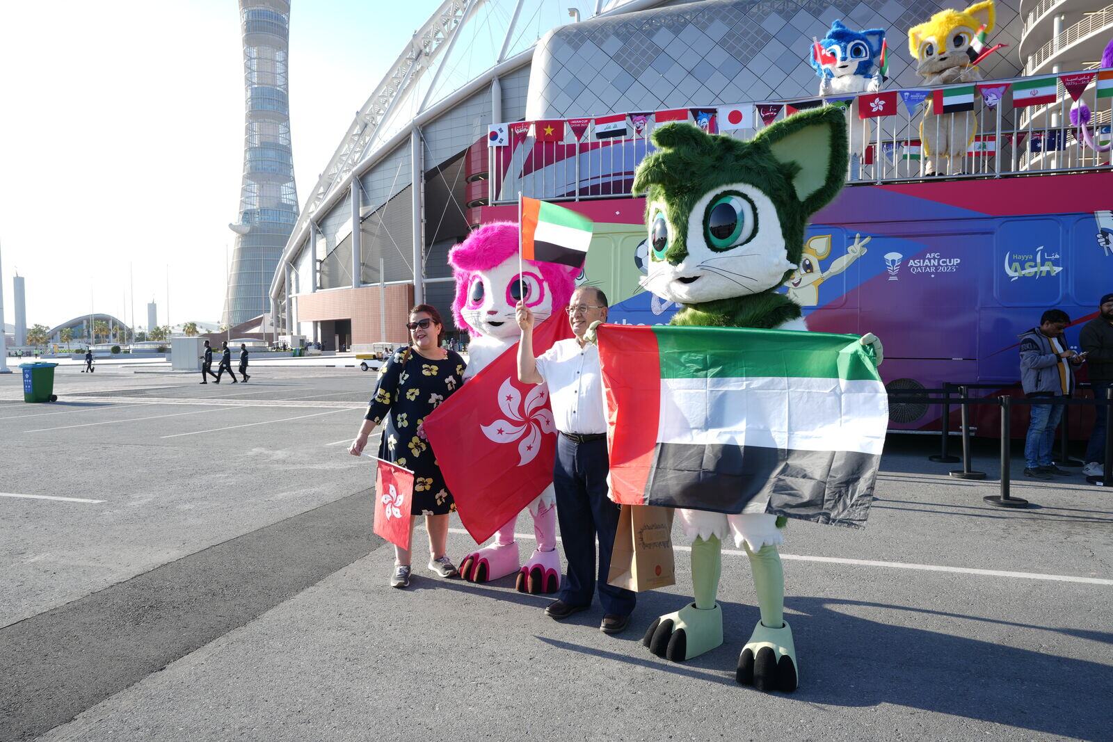 Mascots at AFC Asian Cup 2023